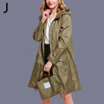 Naiste veekindel jope vihmamantlid vabaaja kapuutsiga &otilde;ues ja moes Unisex pikk mantel 2XL