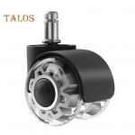 2-tolline l&auml;bipaistev kontoritool, ratas, raske, universaalne vaikne lehtpuup&otilde;randad vaip arvutim&auml;ngulaud, rull-tooli ratta vahetus A helehall v&auml;rv