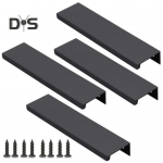 4 tk varjatud kapi k&auml;epidemed poleeritud pind Lihtne paigaldamine n&auml;htamatu m&ouml;&ouml;bel s&otilde;rme servaga t&otilde;mbab kapi k&auml;epidemeid must