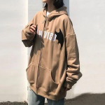 Naiste mood Little Devil Horns kapuutsiga avara pikkade varrukatega dressipluus L khaki