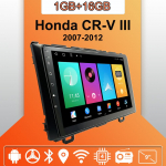 Android Carplay Autoraadio Honda CR-V III 2007-2012 jaoks Multimeediapleier Peaseade Stereo GPS-navigatsioon BT WIFI 2+32GB 1+16GB