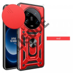 Armor Funda Xiaomi 14 Ultra &uuml;mbrisele L&uuml;kandkaamera objektiivi kaitse R&otilde;ngasalus Kate Xiaomi 14 Ultra Capa jaoks for Xiaomi 14 Ultra must