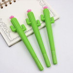 3 TK armsad loomingulised kaktuse geelpliiatsid Kirjatarbed kontoritarbed koolitarbed kingituseks geelpliiats 0,5 mm must tint 1pcs