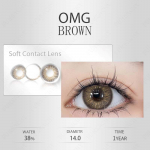 EYESHARE Color Contact Lenses 2PCS Brown Plain Natural Glasses Lenses Light Gray Color Contact Lenses Green Cool Lenses Light Purple Glasses Lenses 0