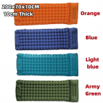 Uus Outdoor Camping Sleeping Pad t&auml;ispuhutav madrats patjadega &Uuml;likerge &otilde;hkmatt Sisseehitatud t&auml;ispuhutav pump Reisimatkad sinine