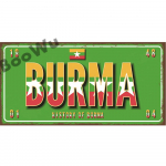 Aasia riigid Nimi lipuplaat Plakat Vintage kodukaunistus Retro metallist plekksildid pubi auto garaaž seinakunst Dekoor 15x30cm