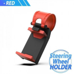 Punane telefoni hoidik Auto hoidik Stend roolikattega Jalgratta klamber elastne kinnitus Hoidik iPhone 7 Plus Samsung S9 Xiao mi jaoks
