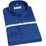 Puhast puuvillast valge meeste krae pikkade varrukatega pidulik s&auml;rk, tavaline sobivus S