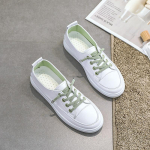 Naiste nahast vabaajajalatsid Suvine uus trend, valged tossud, vulkaniseeritud kingad, kerged hingavad jalutusjalatsid, t&uuml;drukute lauajalatsid 35 valge