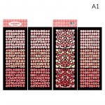 4 lehte/pakk Laser Bling T&auml;ht Kingitus T&auml;hestiku Kleebis Kaunista Fotokaart Ise Tee A1