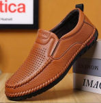 Mood hingav ehtsast nahast meeste kingad Suvised slip On Loafers Meeste vabaaja nahast kingad Sinised autos&otilde;idukingad Mokassiinid 39 black