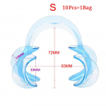 10 tk hambaravi suuavajat C-kujuline autoklaavitav vastupidav desinfitseerimine &uuml;hekordselt kasutatav suu&otilde;&otilde;ne p&otilde;se huuleavaja hambaarsti t&ouml;&ouml;riist S sinine