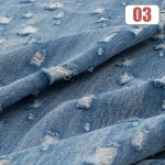 Paksustatud puuvillane pestud denimkangas teksad mantlid riided s&auml;rk p&uuml;ksid p&otilde;ll DIY &otilde;huke jakk kleit &otilde;mblemine sinine must