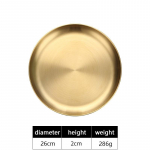 Roostevabast terasest stiilis &otilde;htus&ouml;&ouml;gitaldrikud Kuldne serveerimisvaagen Restorani kala BBQ vardad Mereannid Sushi taldrik Suur lame hoiualus