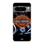 Coque - MANIACASE - Google Pixel 8a Pro - Souple - Noir - Harley Davidson Logo