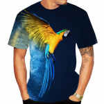 Dragon Animal 3D Prinditud T-s&auml;rk Kevadsuvine T-s&auml;rk Naiste Meeste Riided Suures O-suuruses kaelus L&uuml;hikeste varrukatega Avarad topid Hingavad paaris&auml;rgid S