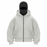 Y2K Gothic Harajuku Double Hat Design Sportswear Winter Hoodie L hall v&auml;rv