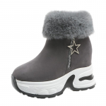 Naiste pluss suuruses seemisnahast lumesaapad vabaaja l&uuml;hikese s&auml;&auml;rega paksu tallaga puuvillased saapad lukuga karusnahast pl&uuml;&uuml;sist kingad 35-43 35 beež