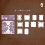 10 t&uuml;kki aluspaberit Nikerdusmaterjal Paber Pits Love Series Simple Art K&auml;sikardina kaunistus