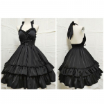 Klassikaline elegantne ripatsiga kleit Lolita Solid Kawaii Lolita Retro Pehme tee&otilde;htukleit JSK Suspenderiga kleit One size must