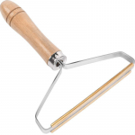 K&auml;sitsi r&otilde;ivaste pardel ja pillide eemaldamise t&ouml;&ouml;riist villa jaoks small size 10*15, wooden handle hair scraper