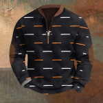 Meeste Retro Casual gradienttr&uuml;kiga kampsun L
