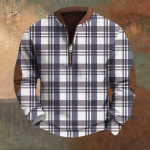 Meeste Retro Casual gradienttr&uuml;kiga kampsun XL