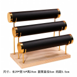 Kolmekihiline k&auml;ev&otilde;ru ehete vitriin must