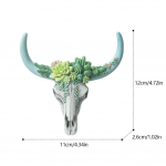 Lehma pealuu peaga ripats seinale rippuv pikksarv Lehma pealuu peaga ornament Kujukesed K&auml;sit&ouml;&ouml; Mood Nostalgiline kodu Halloweeni sisekujunduse jaoks