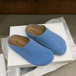 Naiste korterid seemisnahast sussid vabaaja sussid slingback muulad kingad s&uuml;gisdisainer hubased uued muulad kingad 2024 pidulik k&otilde;ndimine Zapatillas Mujer 35 pruun