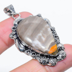 Bumblebee Jasper Handmade 925 Sterling Silver Jewelry Pendant 2.17 t9v30