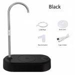 Elektriline veepudeli pump Automaatne veejaotur Laetav joogiveepump 19 liitrit Lauaarvuti veepudeli jaotur must