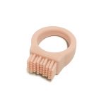 Pehmed silikoonist n&auml;rimislelud Laste hambahari Kaasaskantav s&otilde;rme hambahari Pea Hambaravi Beebi tervis Vasts&uuml;ndinu beebitarbed valge