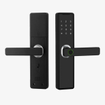 Tuya Smart Lock Bluetoothi ​​kiipkaardi digitaalne kood S&otilde;rmej&auml;lje turvauks ukselukk kr&uuml;pteerimine Smart Life App Passward Unclock must