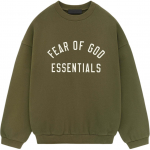 Fear of God Essentials Fliisist &Uuml;mmarguse Kaelusega S&otilde;jav&auml;elised Meeste Topid Roheline 192BT246265F S