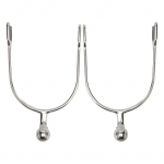 2 tk naiste hobukannused, roostevabast terasest Western kannused rullpalliga ratsasaabaste jaoks