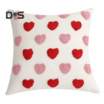 S&otilde;brap&auml;eva dekoratiivne padjap&uuml;&uuml;r 3D s&uuml;dame tikand l&uuml;hike pl&uuml;&uuml;s l&auml;ikega 45*45cm peidetud lukuga padjakate magamistuba elutuba diivani kaunistus C