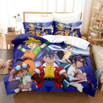 3D-prindiga anime Beyblade voodipesukomplekt Tekikate Tekk Voodikomplekt Tekikate Padjap&uuml;&uuml;r Suurused King Queen Twin Poistele T&uuml;drukutele T&auml;iskasvanutele AU Single 140x210cm