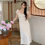 Pidžaamad Printsessistiilis Seksikad Suvised J&auml;&auml;siidist Naiste Seksikad Puhtad Stiilsed Kodukleidid V&auml;liskandmiseks &Otilde;hukesed Stiilid XL