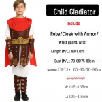 Laste Kreeka jumalanna ja Rooma printsessi Halloweeni kost&uuml;&uuml;mid &ndash; poiste ja t&uuml;drukute maskeraadir&otilde;ivad Gladiator, L