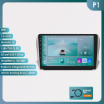 Hizpo 4G LTE Android 10.1 Peugeot 2008 208 Seeria 2014-2018 jaoks Multimeedia Stereo Auto ILMA DVD-m&auml;ngijata Intelligente Navigatsioon GPS Raadio RDS WIFI DAB+ DVR P1 4Core 1G 32G blue