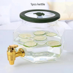 Suure mahutavusega p&otilde;hjamaise veekann segistiga jahe veekeetja kodu elutuba puu-teekann limonaad kraaniga 2300 ml veepudel