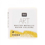 Peinture Aquarelle m&eacute;tallique 1/2 godet - Jaune clair kollane
