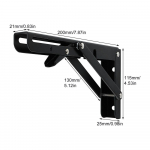 Kokkupandavad riiuliklambrid Tugevad metallist riiulid hingedega rack Kulumiskindlad tarvikud k&ouml;&ouml;gi jaoks Vannituba Kauplus Garaaž r&otilde;du