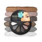 FACESCANADA 6 in 1 Eyeshadow Palette - Smokey Diva 03, 6g | Olive Butter & Macadamia Oil | Vibrant Colors | Highly Pigmented | Easily Blendable