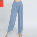 Modaalsed treeningspordip&uuml;ksid jooga ja tantsu jaoks, avarad, suured p&uuml;ksid L helesinine v&auml;rv