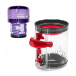 Tolmukast Dyson V10 Slim V12 digitaalse &otilde;hukese tolmuimeja kanistri jaoks, asendustolmukoguja Hepa filtriga