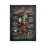 Seinaplakat Peen kauakestev, mugav rippuv sile pind, pleekimisvastane DIY loominguline retro-euroopa stiilis metallplakat M