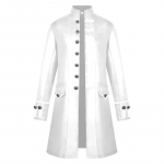 Meeste n&ouml;&ouml;biga mood Steampunk vintage frakk jakk Gothic Frock vormimantel S