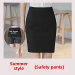 Naiste 2023 suvine must professionaalne slim-fit poolpikkusega pidulik seelik XL